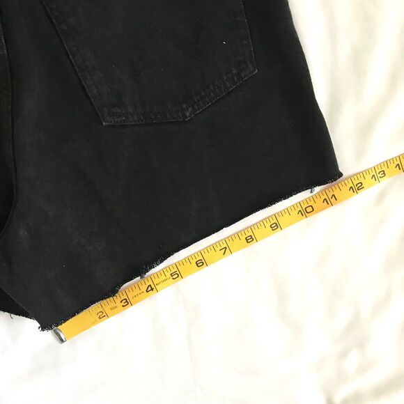 Wrangler Black High Rise Festival Cut Off Fray Denim Jean Shorts Sz 28 NWT - Picture 11 of 12